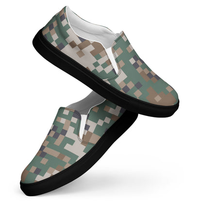 Latvian LATPAT CAMO Mens Slip-On Canvas Shoes
