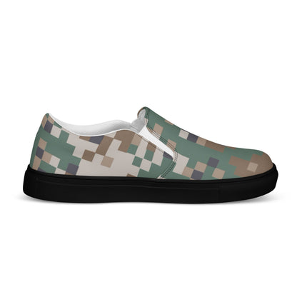 Latvian LATPAT CAMO Mens Slip-On Canvas Shoes