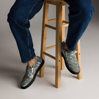 Latvian LATPAT CAMO Mens Slip-On Canvas Shoes