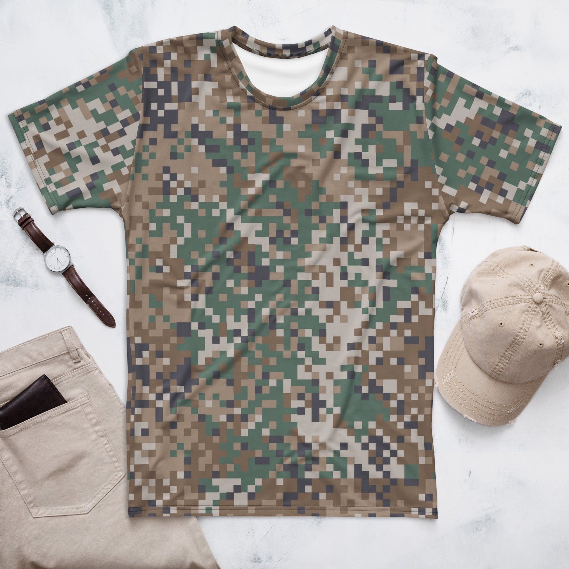 Latvian LATPAT CAMO Mens T-Shirt - XS