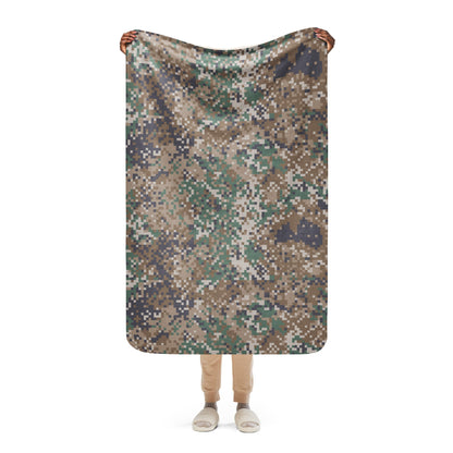Latvian LATPAT CAMO Sherpa Blanket - 37″×57″