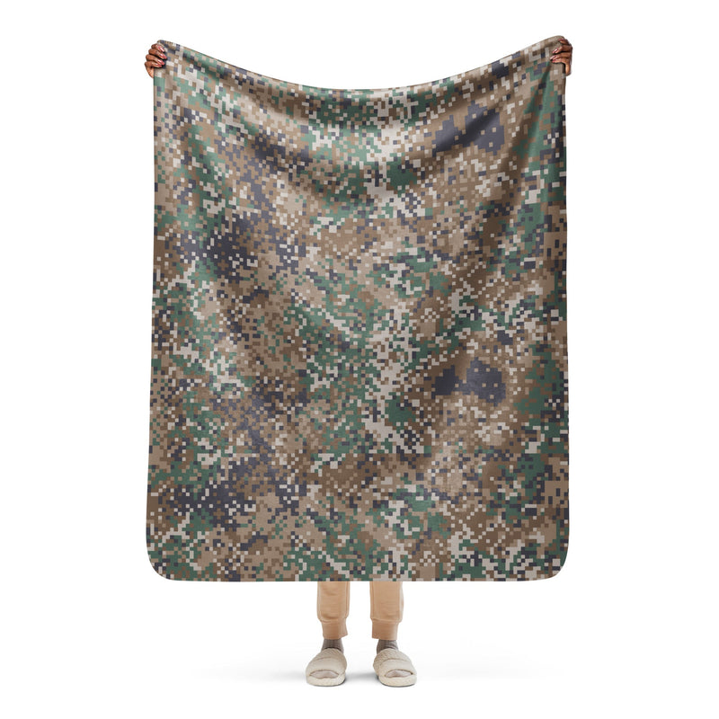 Digital Baltic Transitional CAMO Sherpa Blanket - 50″×60″