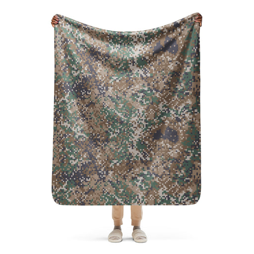 Digital Baltic Transitional CAMO Sherpa Blanket - 50″×60″