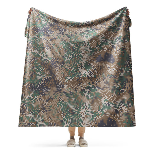 Latvian LATPAT CAMO Sherpa Blanket - 60″×80″
