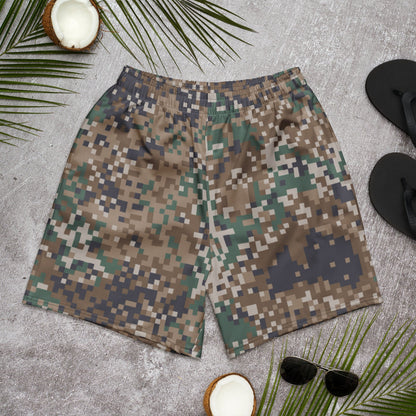 Latvian LATPAT CAMO Unisex Athletic Long Shorts