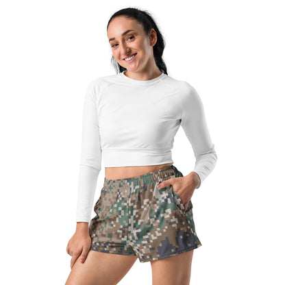 Latvian LATPAT CAMO Unisex Athletic Shorts