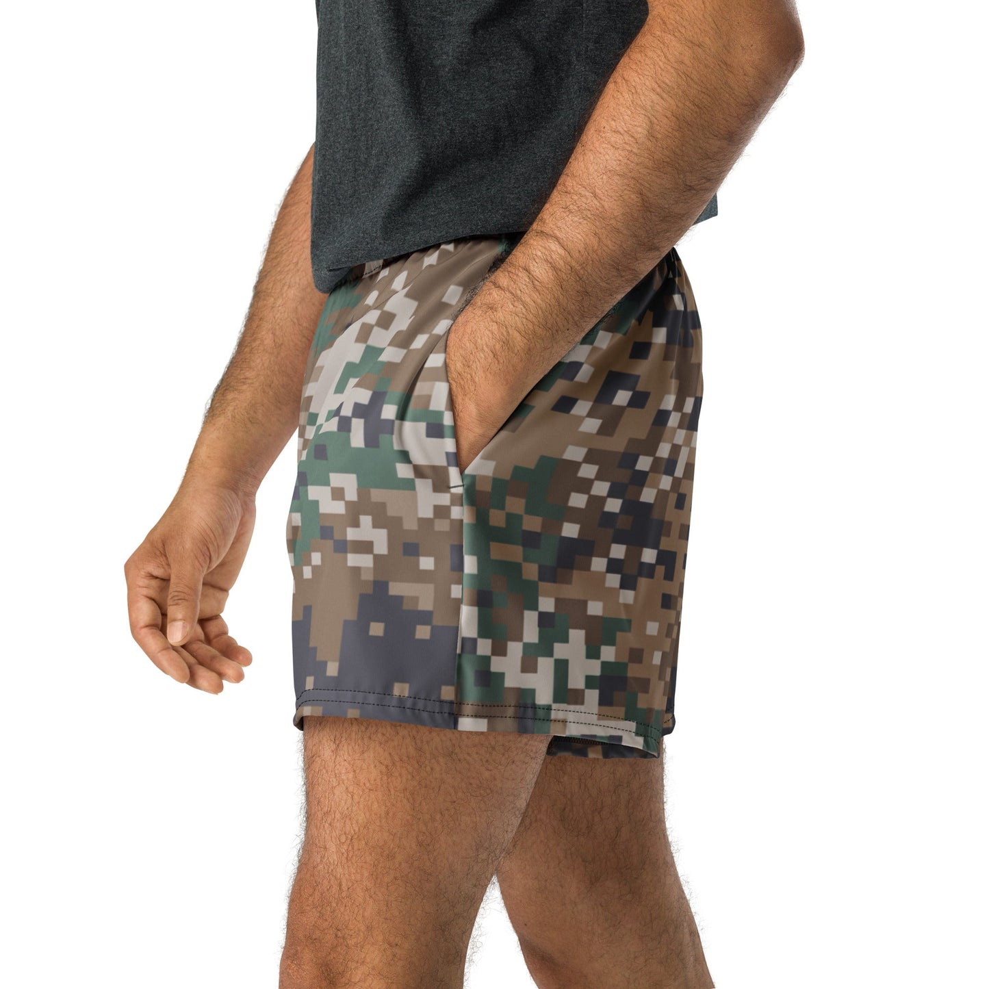 Latvian LATPAT CAMO Unisex Athletic Shorts - XS