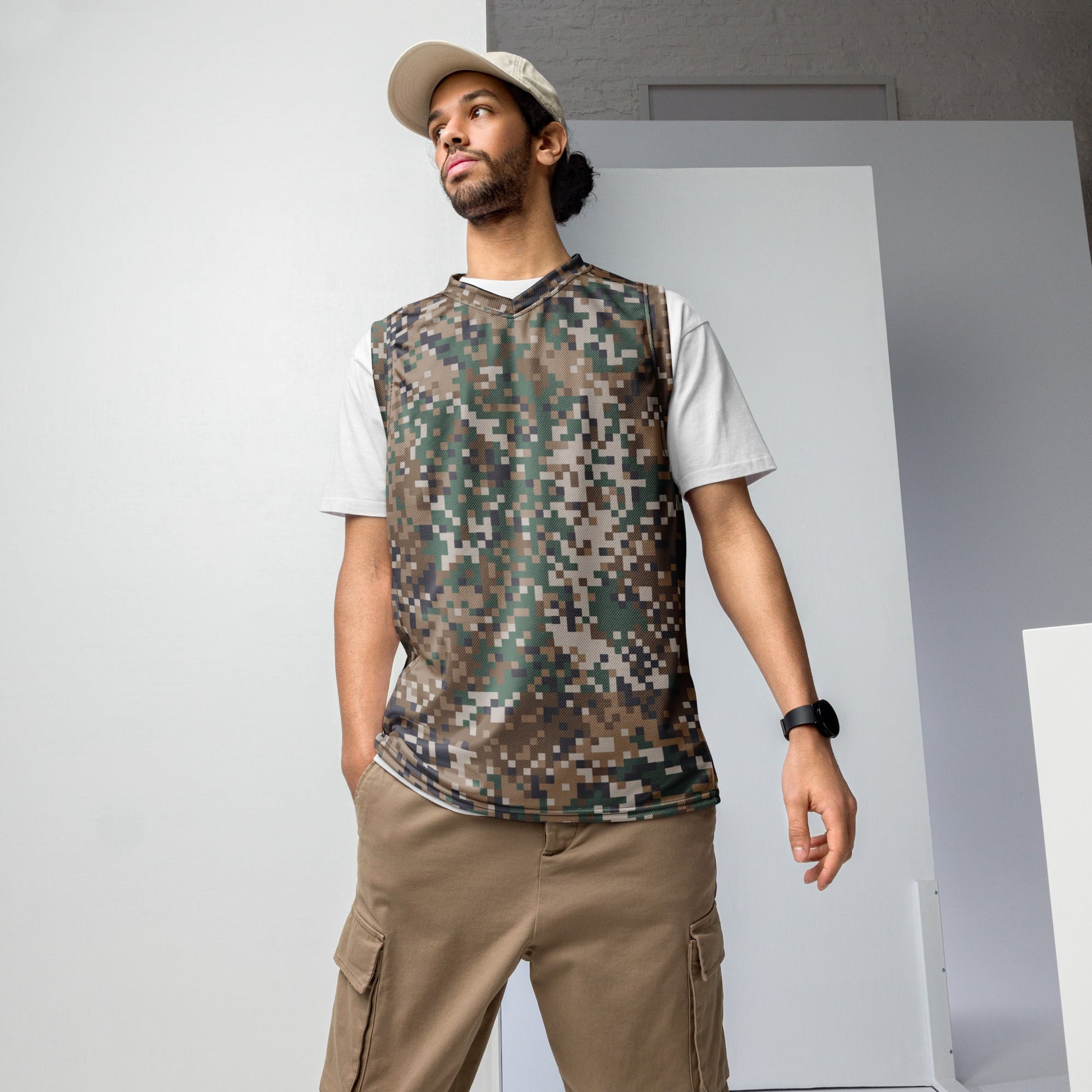 Latvian LATPAT CAMO Unisex Basketball Jersey - 2XS