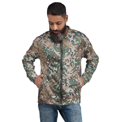 Latvian LATPAT CAMO Unisex Bomber Jacket - XS