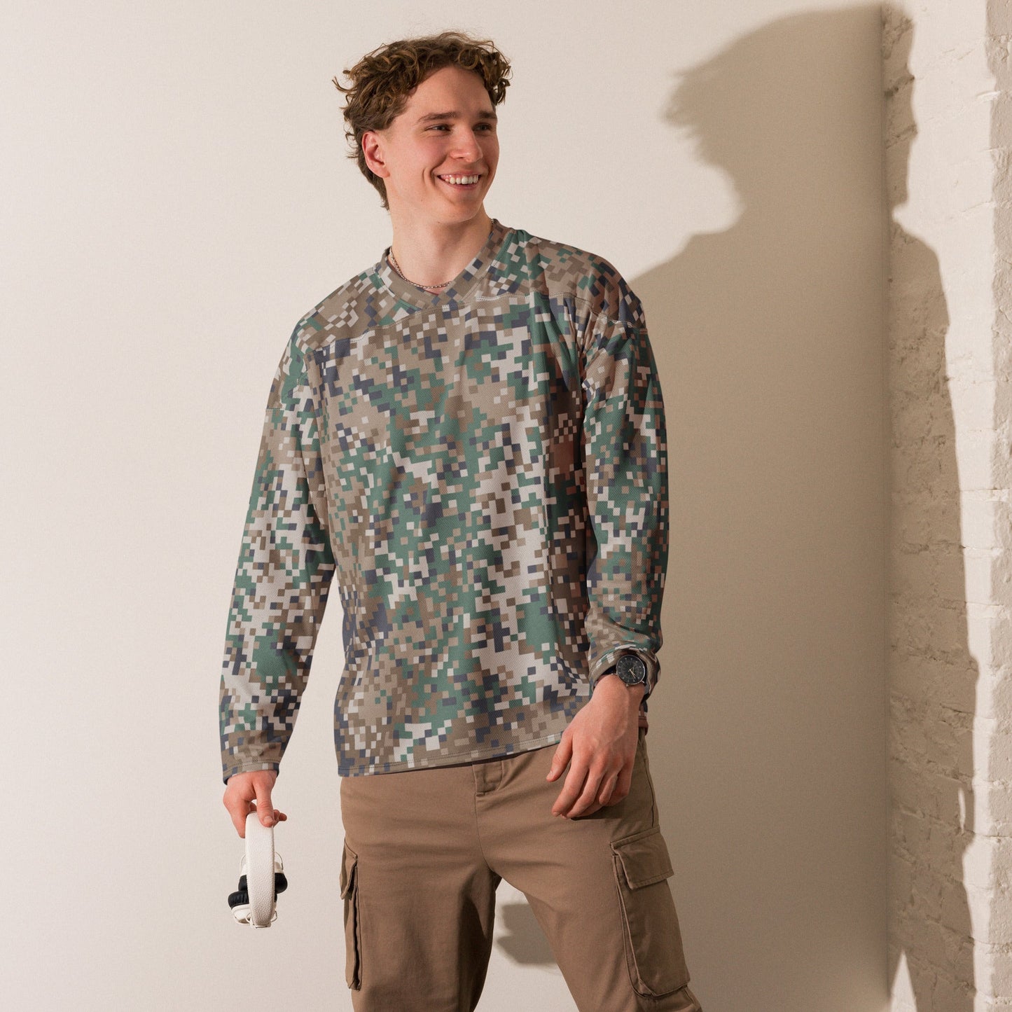 Latvian LATPAT CAMO Unisex Hockey Fan Jersey
