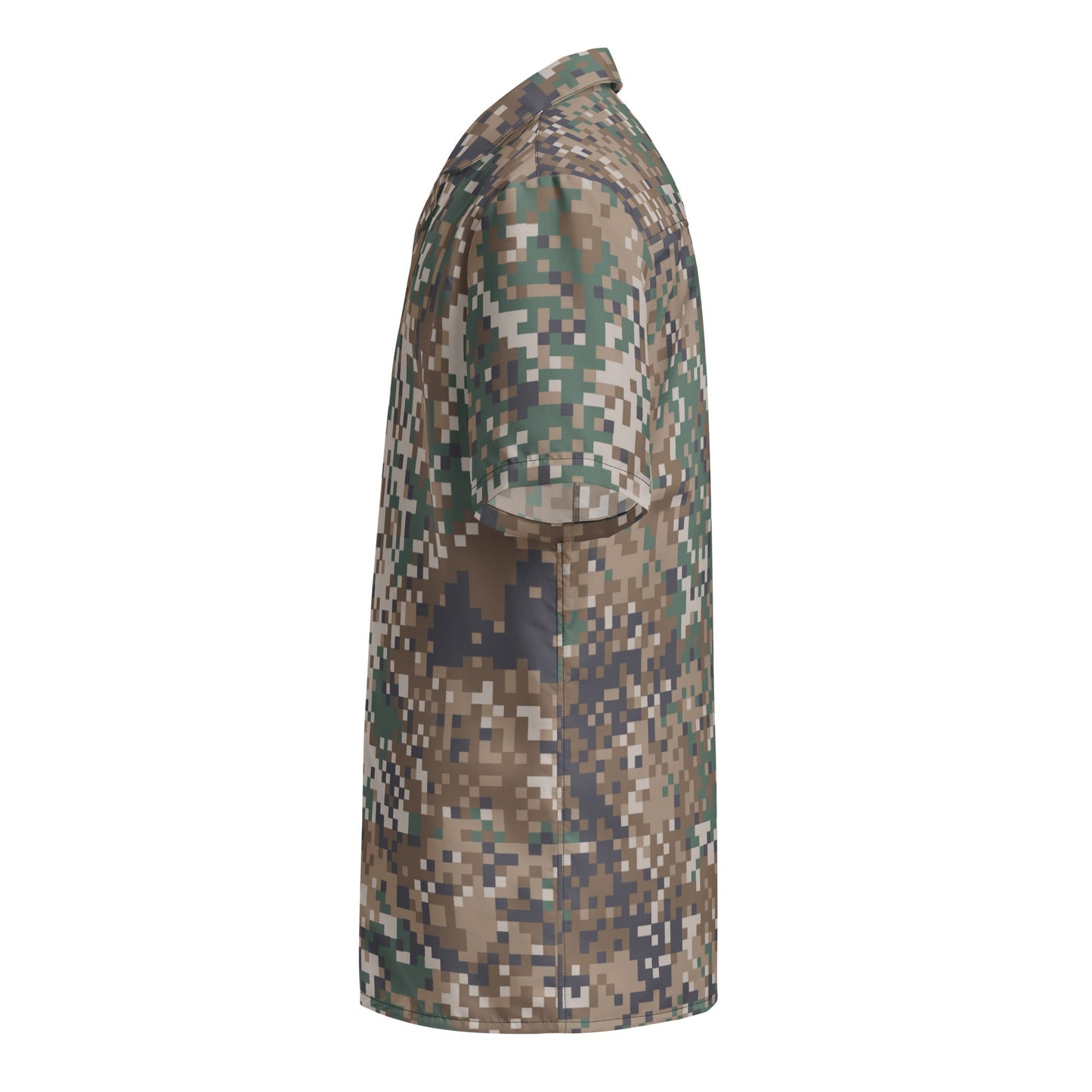 Latvian LATPAT CAMO Unisex Short-Sleeve Button Shirt