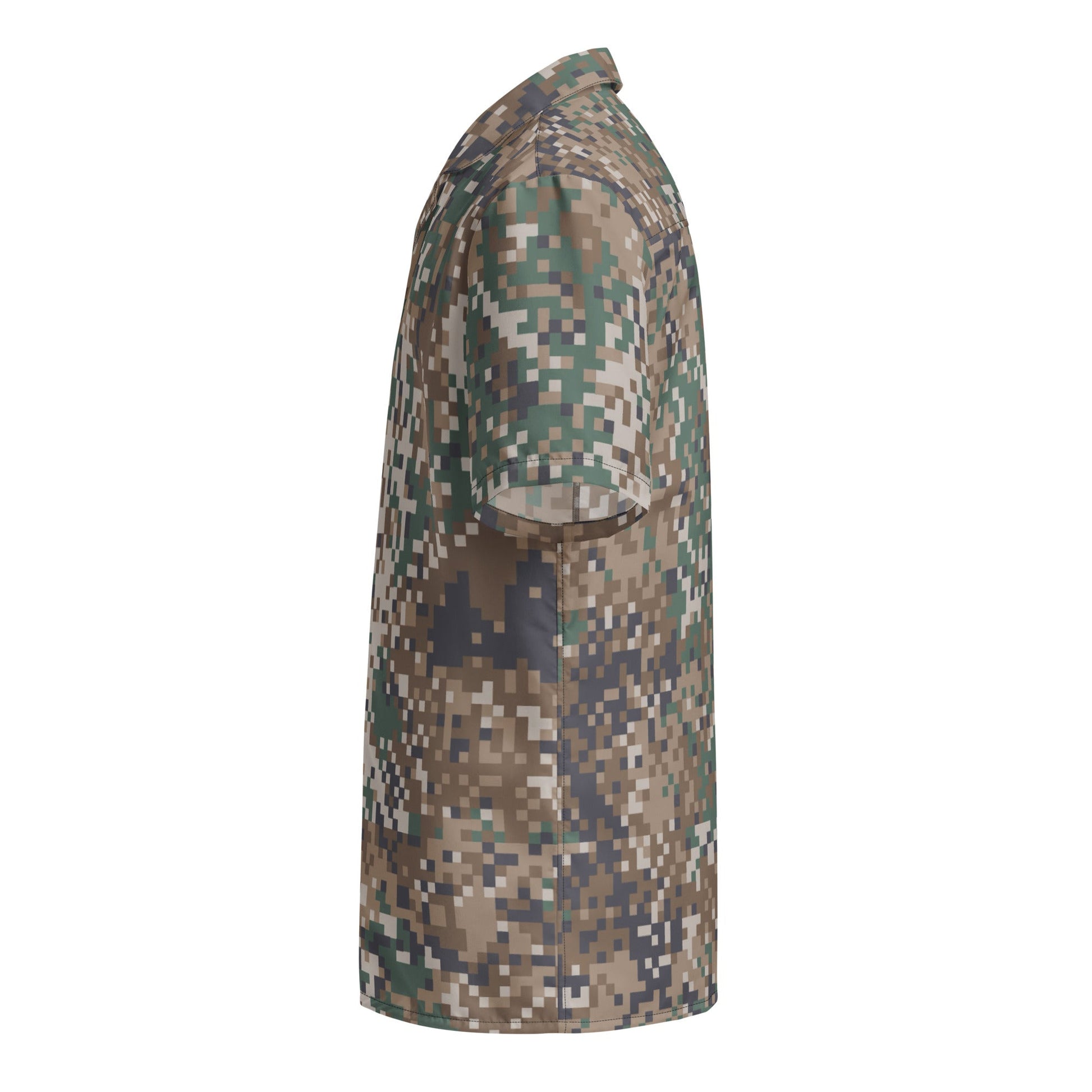 Latvian LATPAT CAMO Unisex Short-Sleeve Button Shirt
