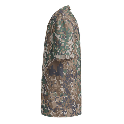 Latvian LATPAT CAMO Unisex Short-Sleeve Button Shirt