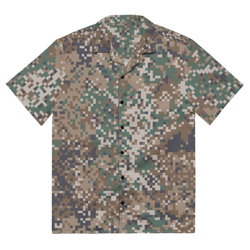 Digital Baltic Transitional CAMO Unisex Short-Sleeve Button Shirt - Button-Up