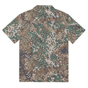 Digital Baltic Transitional CAMO Unisex Short-Sleeve Button Shirt - Button-Up