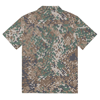 Latvian LATPAT CAMO Unisex Short-Sleeve Button Shirt