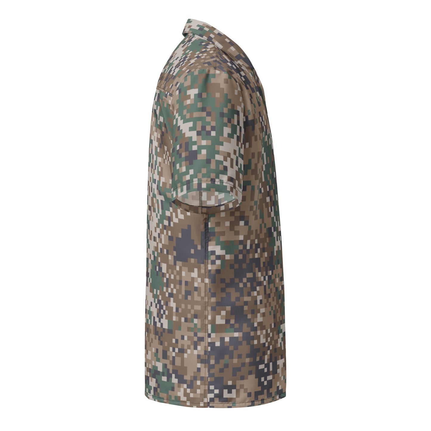 Latvian LATPAT CAMO Unisex Short-Sleeve Button Shirt