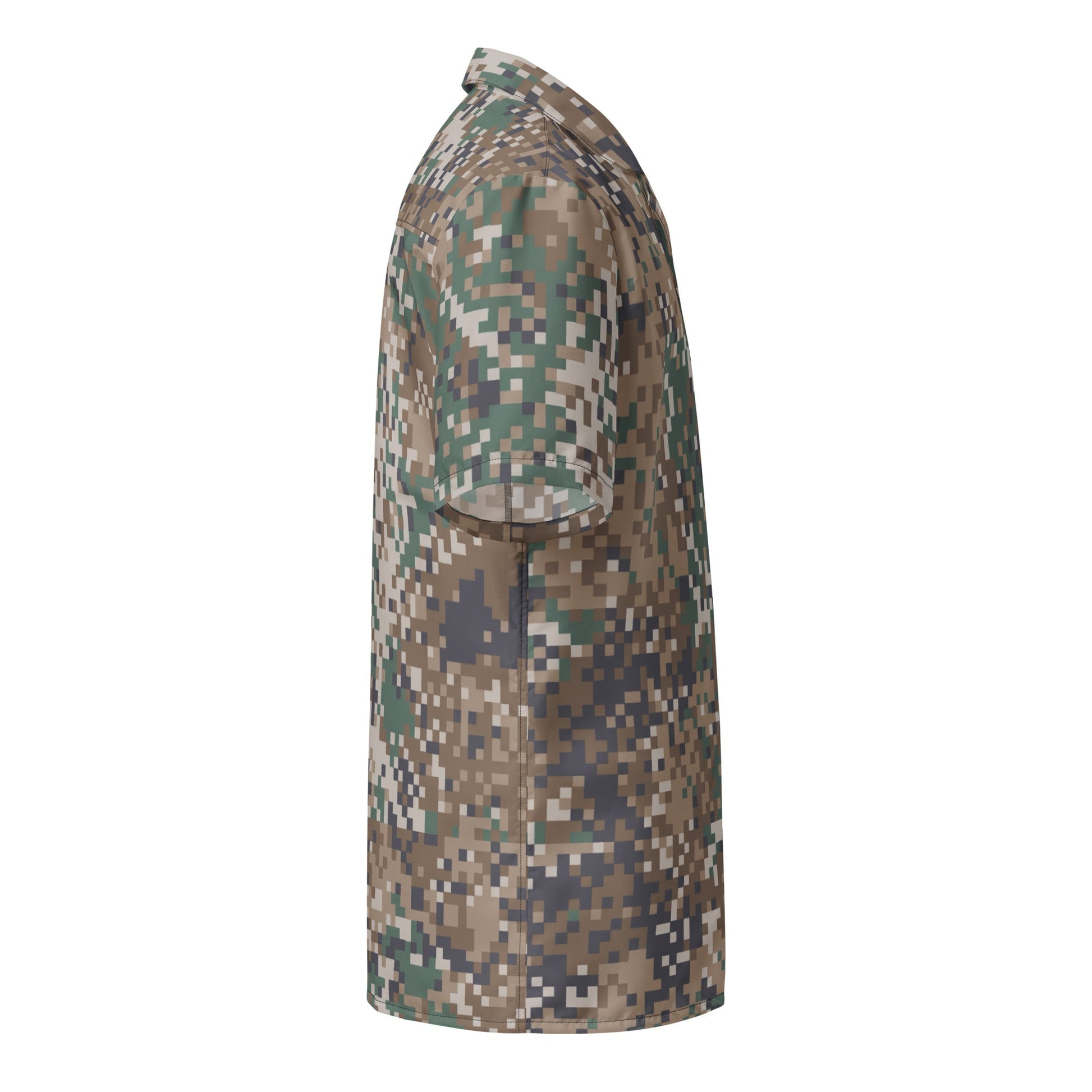 Latvian LATPAT CAMO Unisex Short-Sleeve Button Shirt
