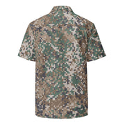 Digital Baltic Transitional CAMO Unisex Short-Sleeve Button Shirt - Button-Up