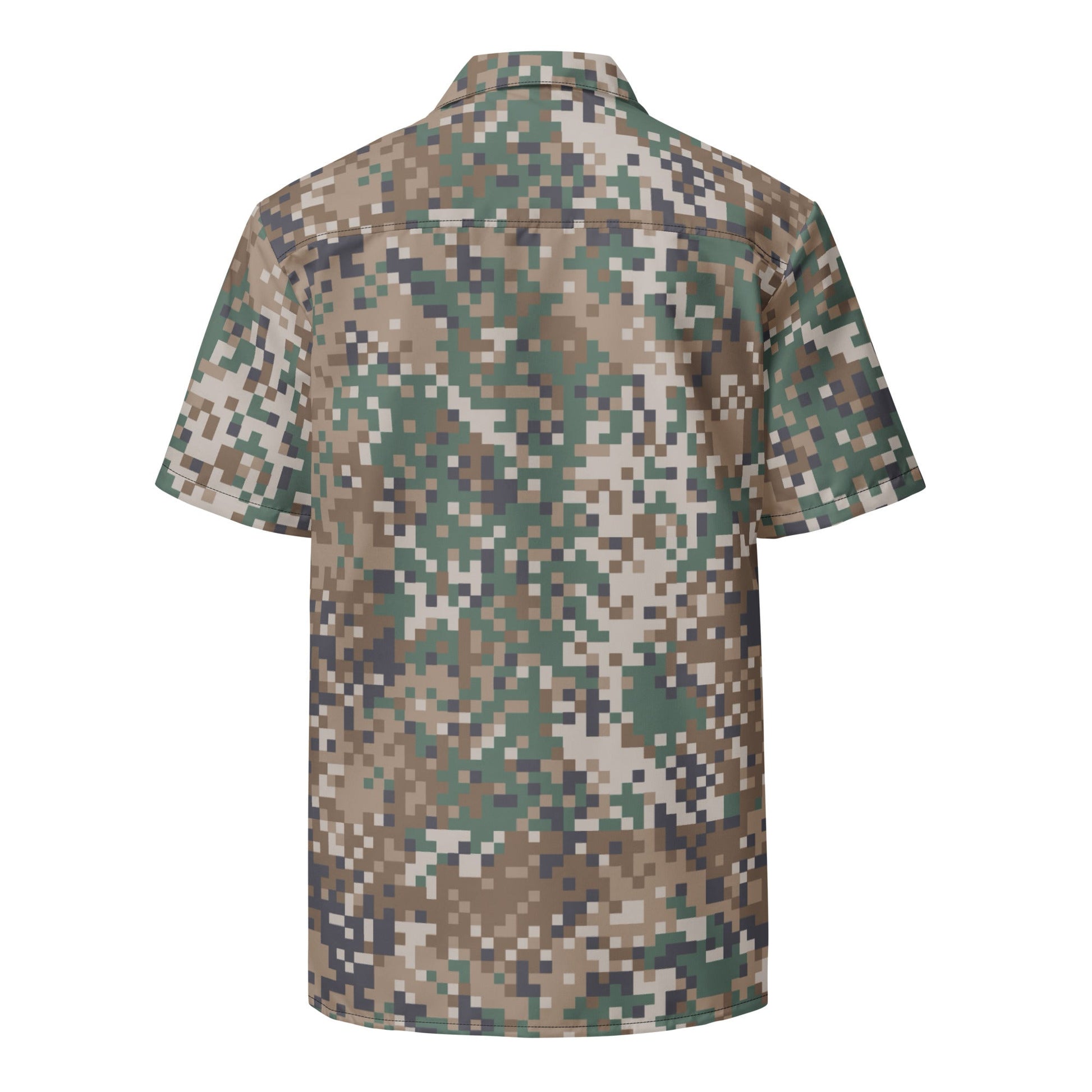 Latvian LATPAT CAMO Unisex Short-Sleeve Button Shirt