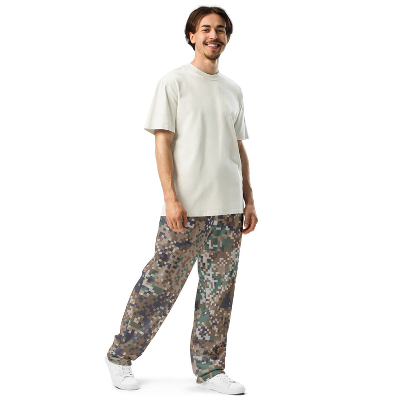 Digital Baltic Transitional CAMO Unisex Wide-Leg Joggers
