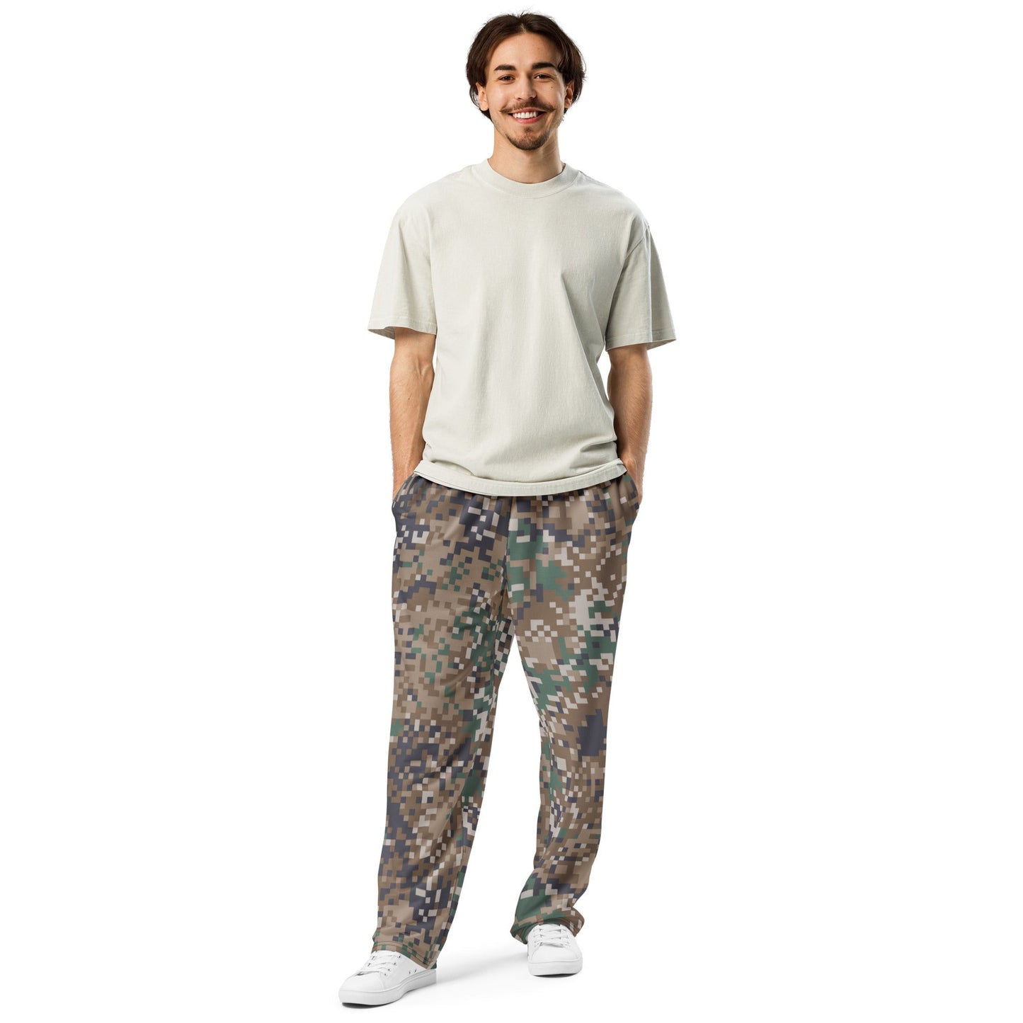 Latvian LATPAT CAMO Unisex Wide-Leg Joggers