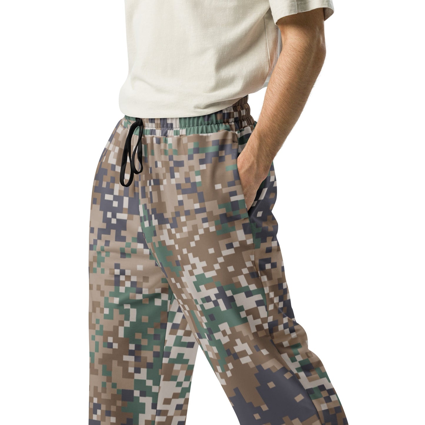 Latvian LATPAT CAMO Unisex Wide-Leg Joggers