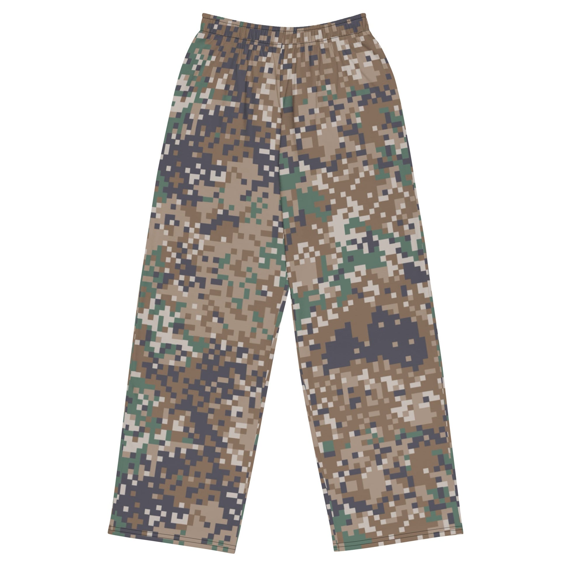 Latvian LATPAT CAMO Unisex Wide-Leg Leisure Pants - 2XS