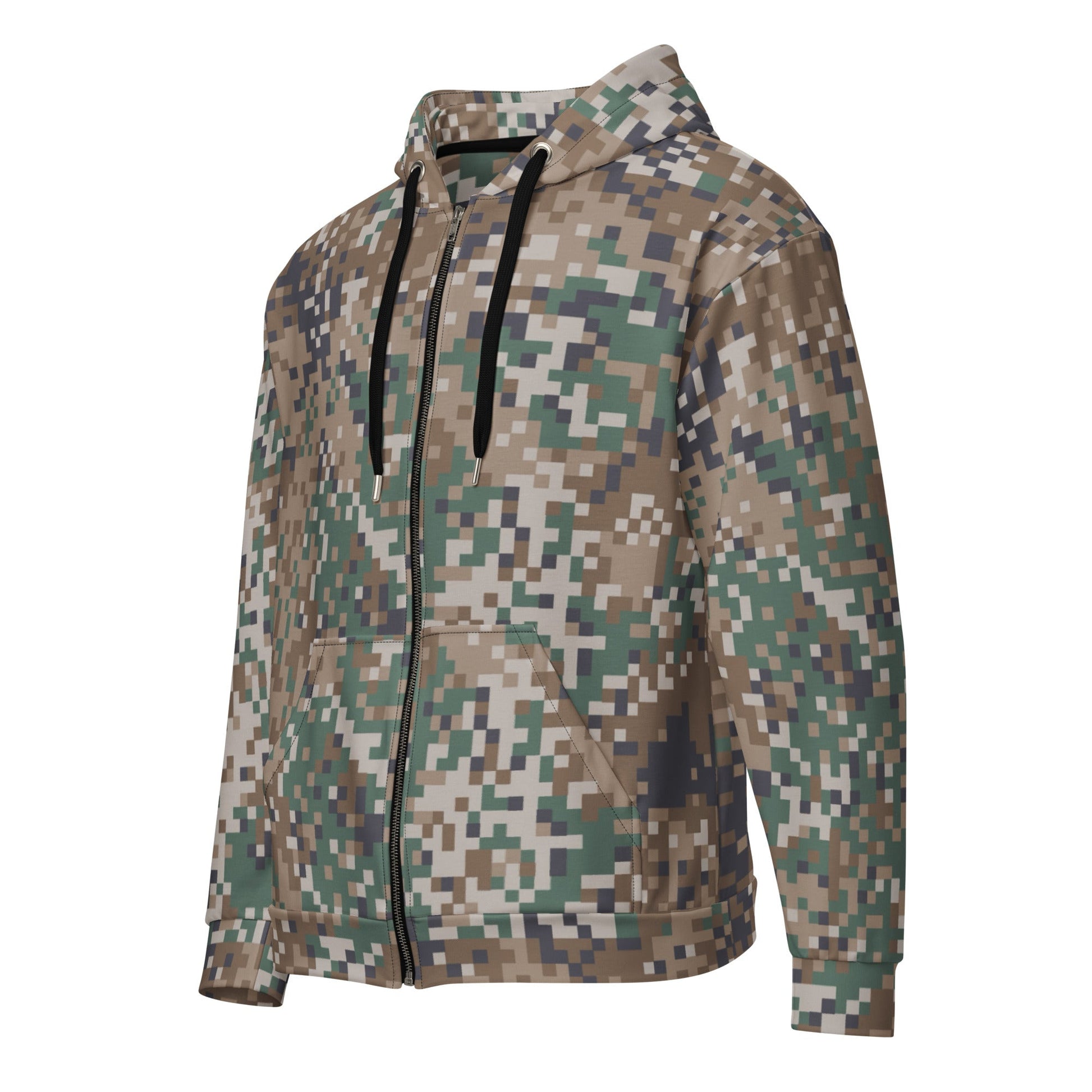 Latvian LATPAT CAMO Unisex Zip Hoodie