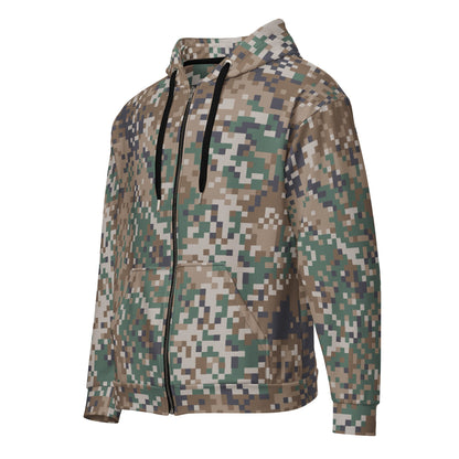 Latvian LATPAT CAMO Unisex Zip Hoodie
