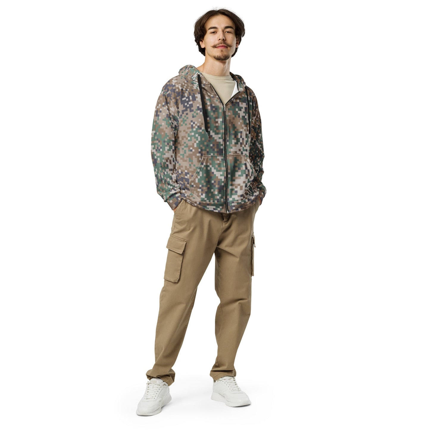 Latvian LATPAT CAMO Unisex Zip Hoodie