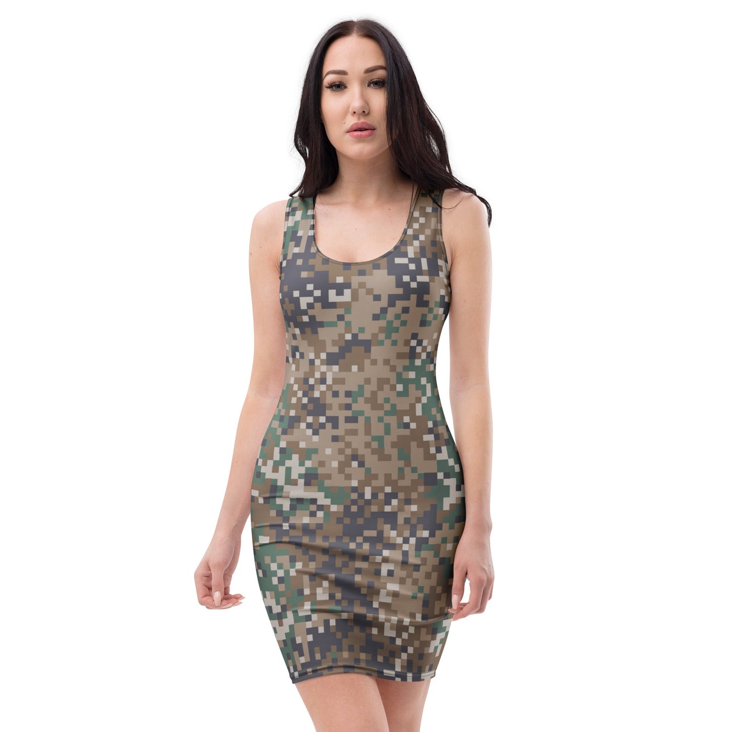 Latvian LATPAT CAMO Womens Bodycon Dress - XS