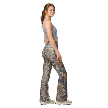 Latvian LATPAT CAMO Womens Flare Leggings