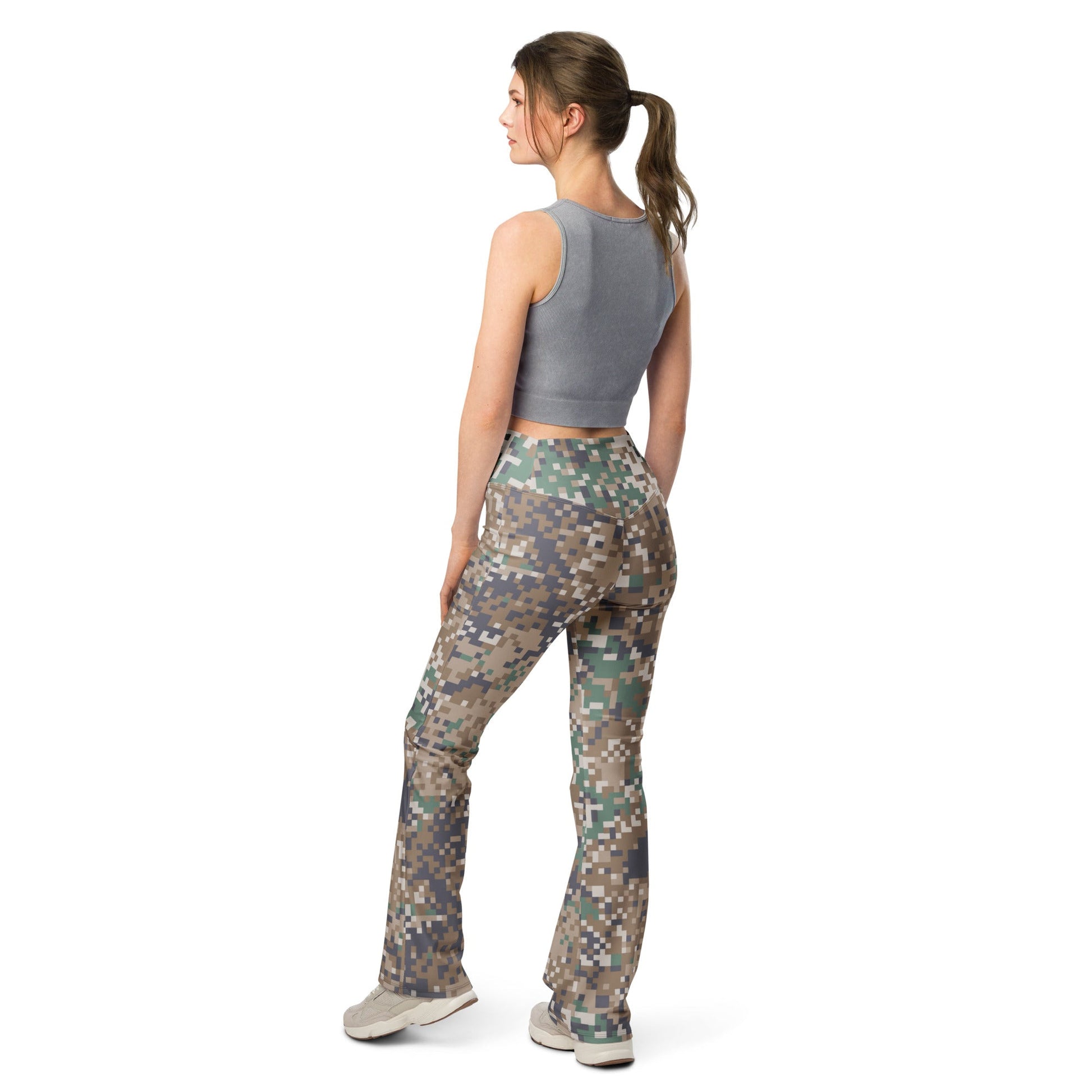 Latvian LATPAT CAMO Womens Flare Leggings