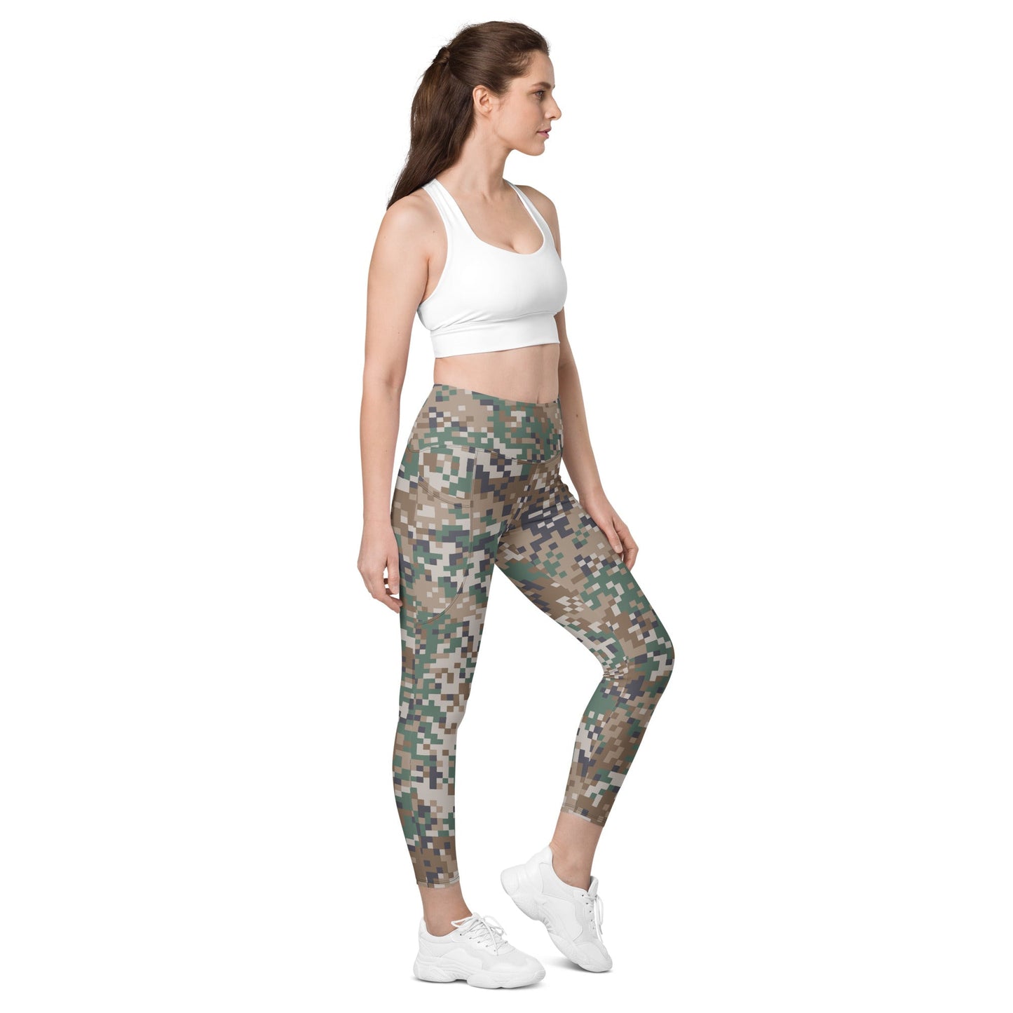 Latvian LATPAT CAMO Womens Leggings with Pockets - 2XS