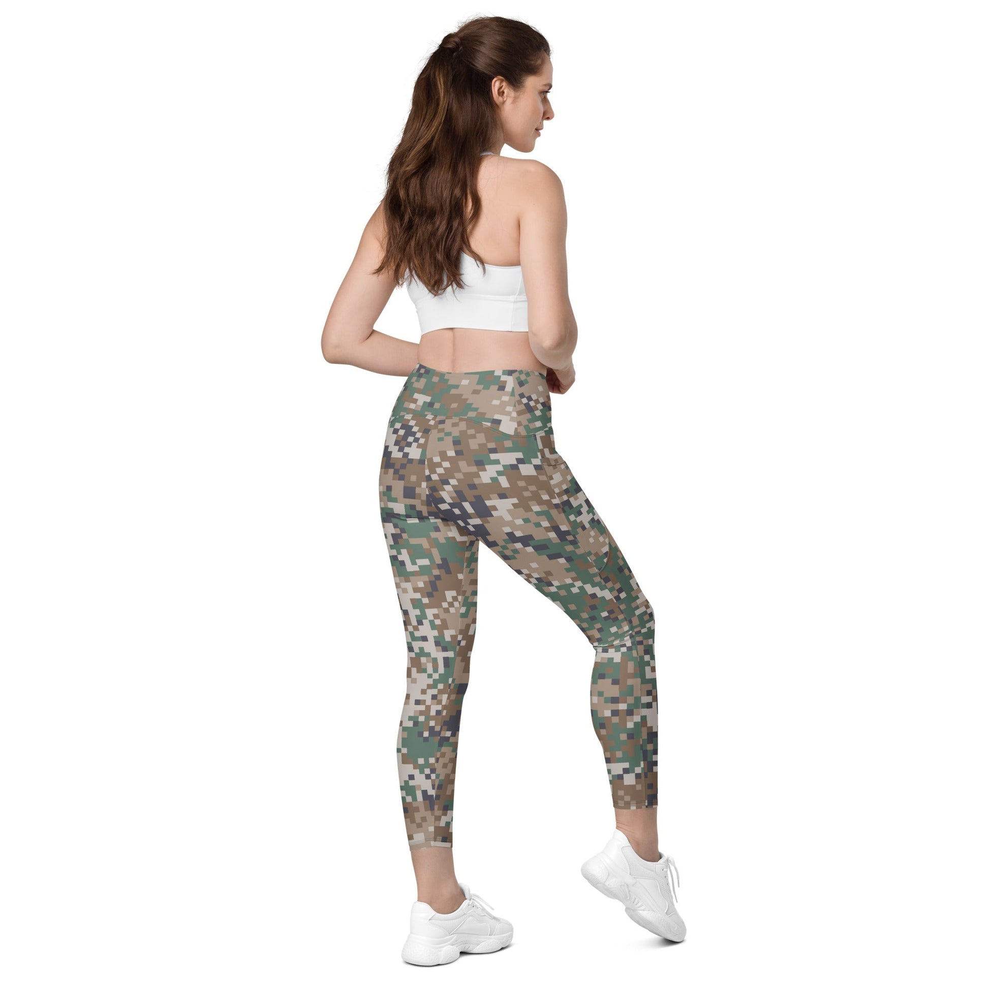 Latvian LATPAT CAMO Womens Leggings with Pockets
