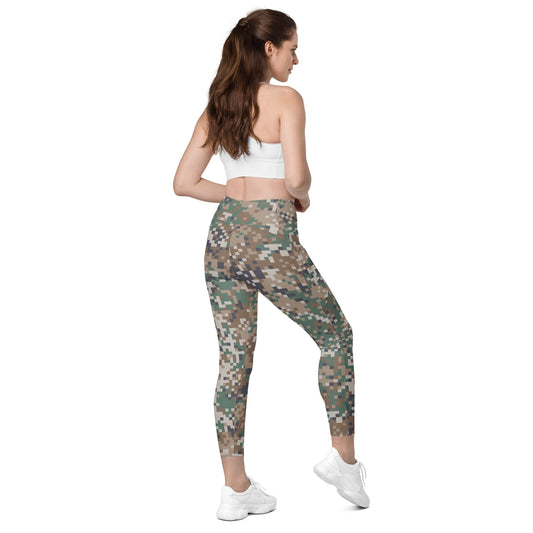 Latvian LATPAT CAMO Womens Leggings with Pockets