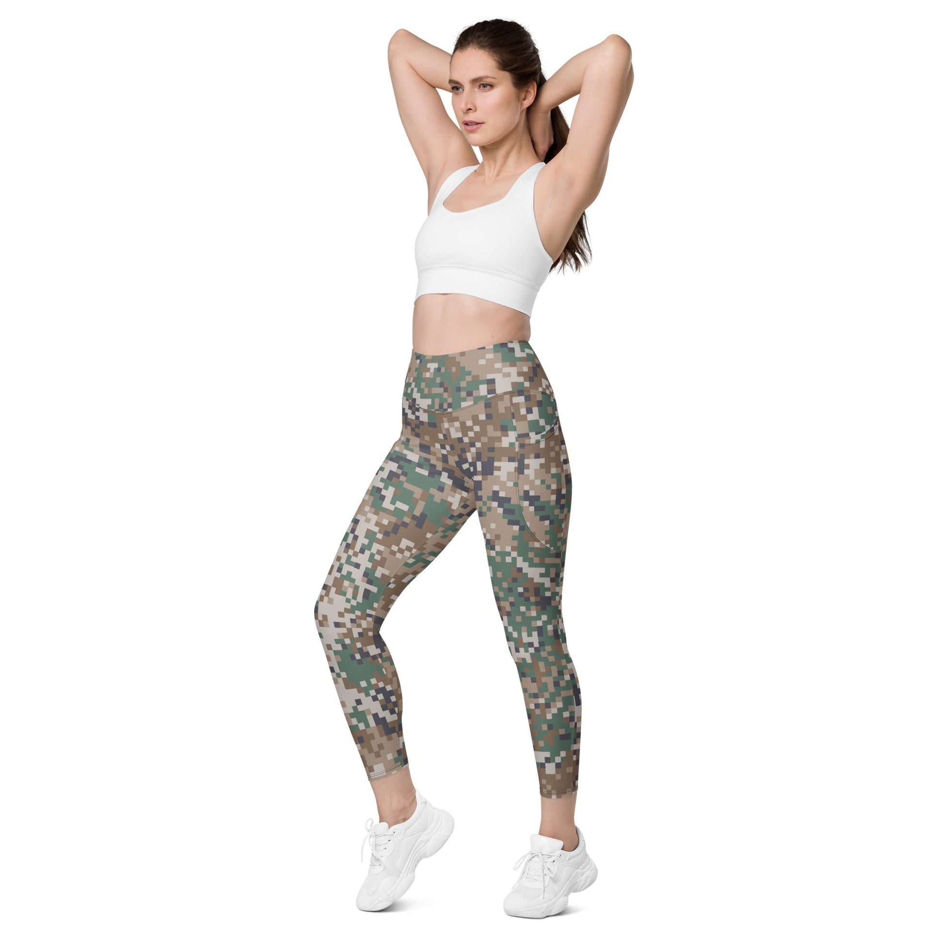 Latvian LATPAT CAMO Womens Leggings with Pockets
