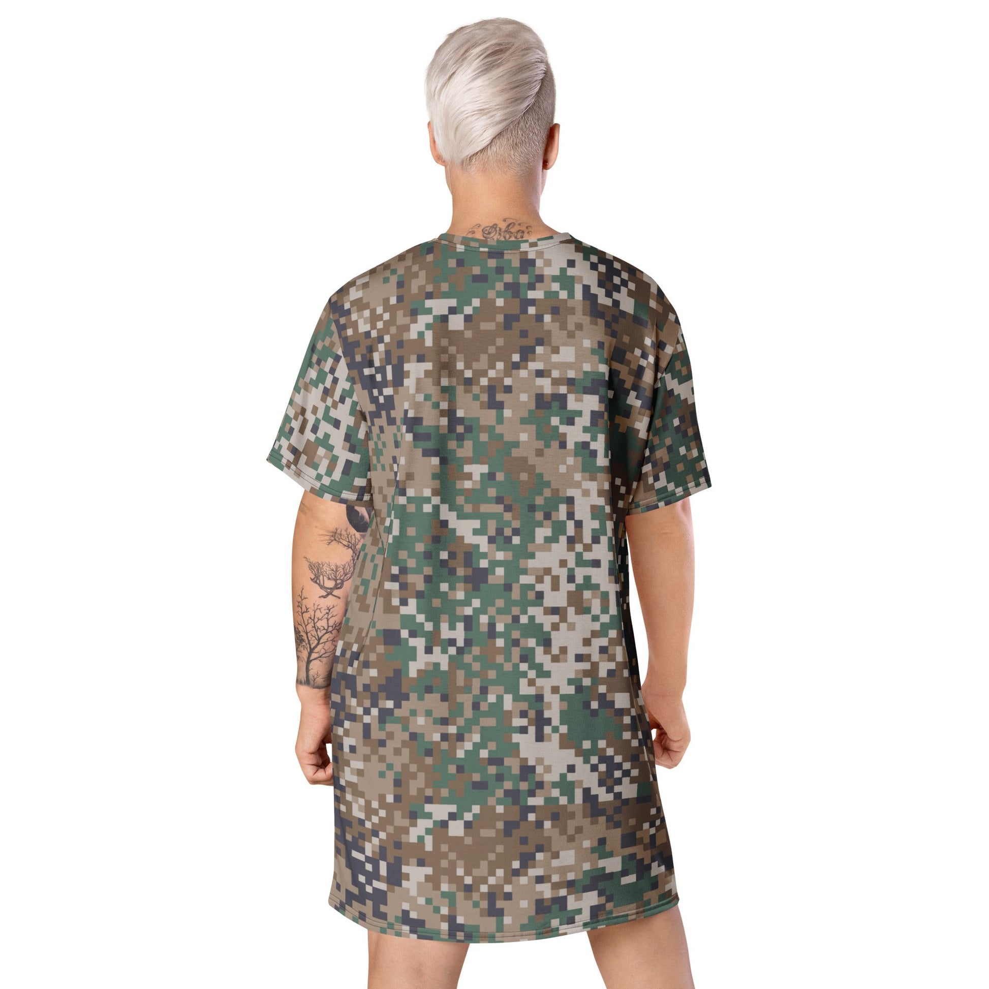 Latvian LATPAT CAMO Womens T-Shirt Dress