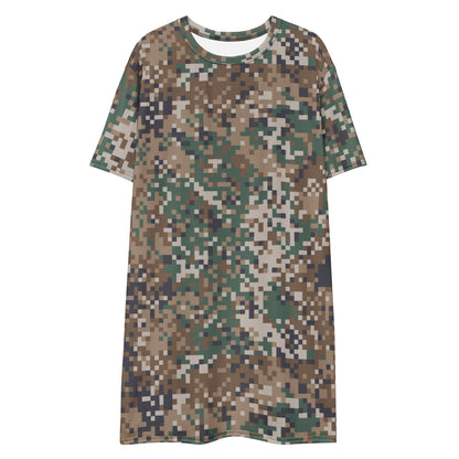 Latvian LATPAT CAMO Womens T-Shirt Dress