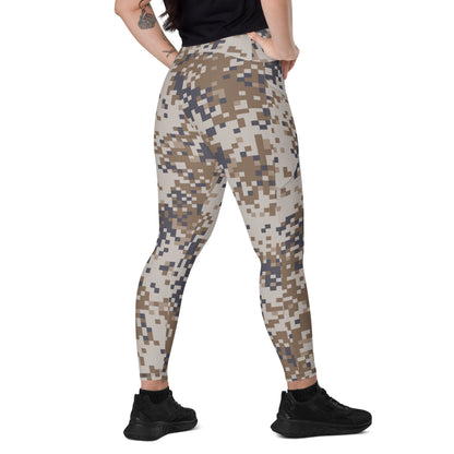 Latvian M07 LATPAT Desert CAMO Leggings with pockets - 2XS - Womens With Pockets