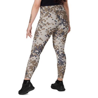 Latvian M07 LATPAT Desert CAMO Leggings with pockets - Womens With Pockets