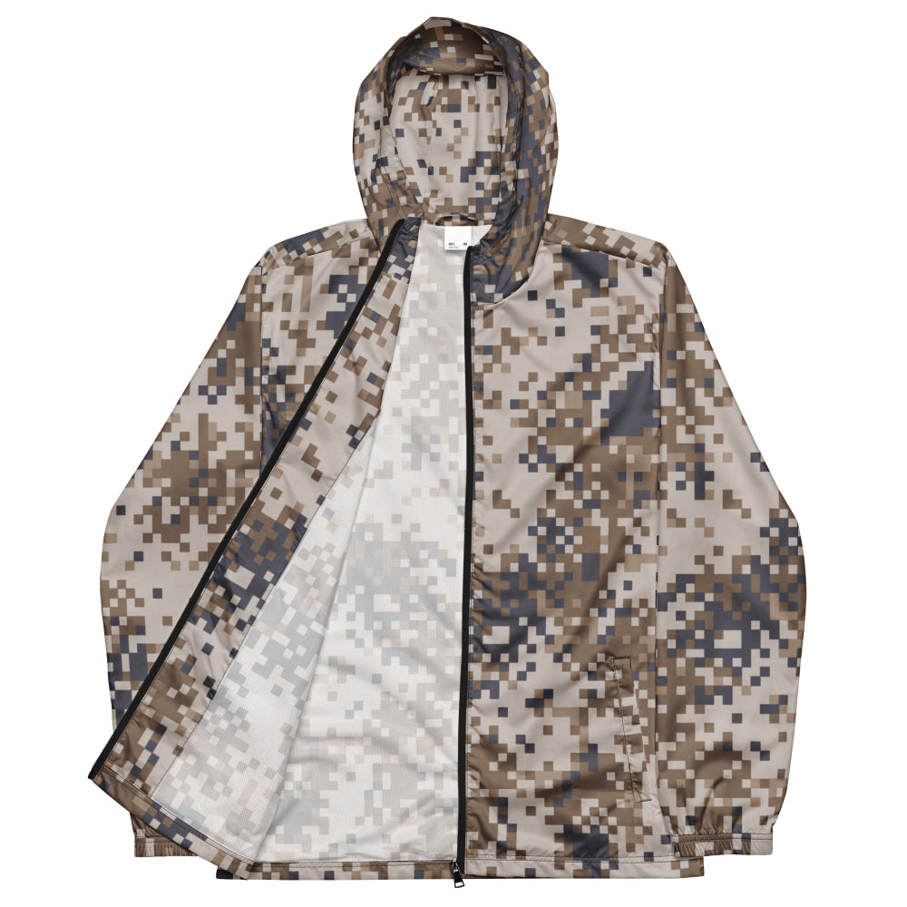 Latvian M07 LATPAT Desert CAMO Men’s windbreaker - Mens Windbreaker