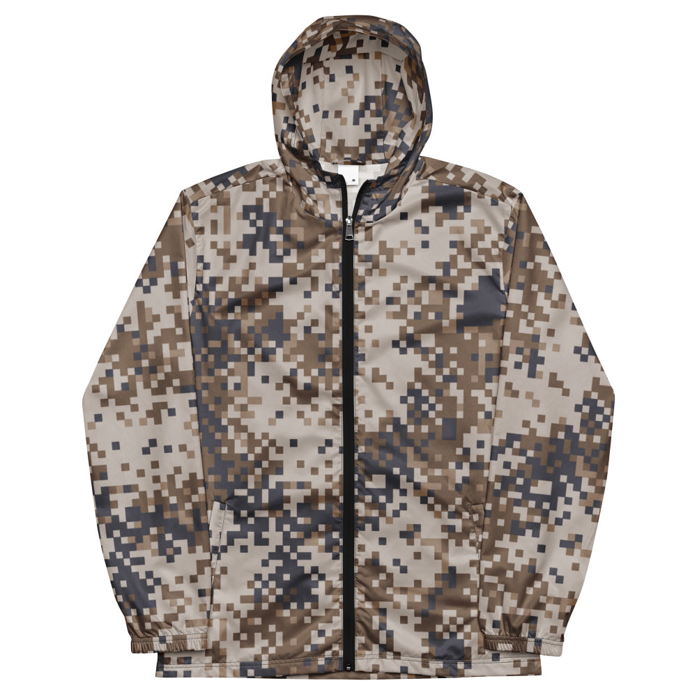 Latvian M07 LATPAT Desert CAMO Men’s windbreaker - Mens Windbreaker