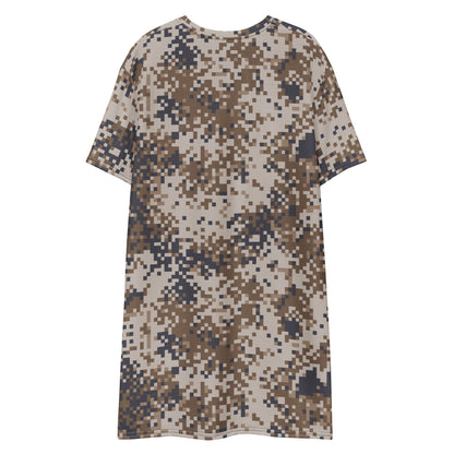 Latvian M07 LATPAT Desert CAMO T-shirt dress - Womens T-Shirt Dress