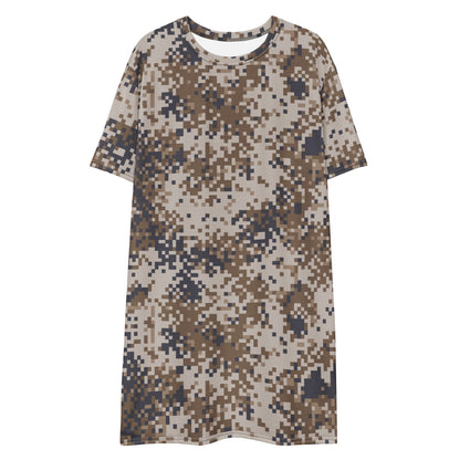 Latvian M07 LATPAT Desert CAMO T-shirt dress - Womens T-Shirt Dress