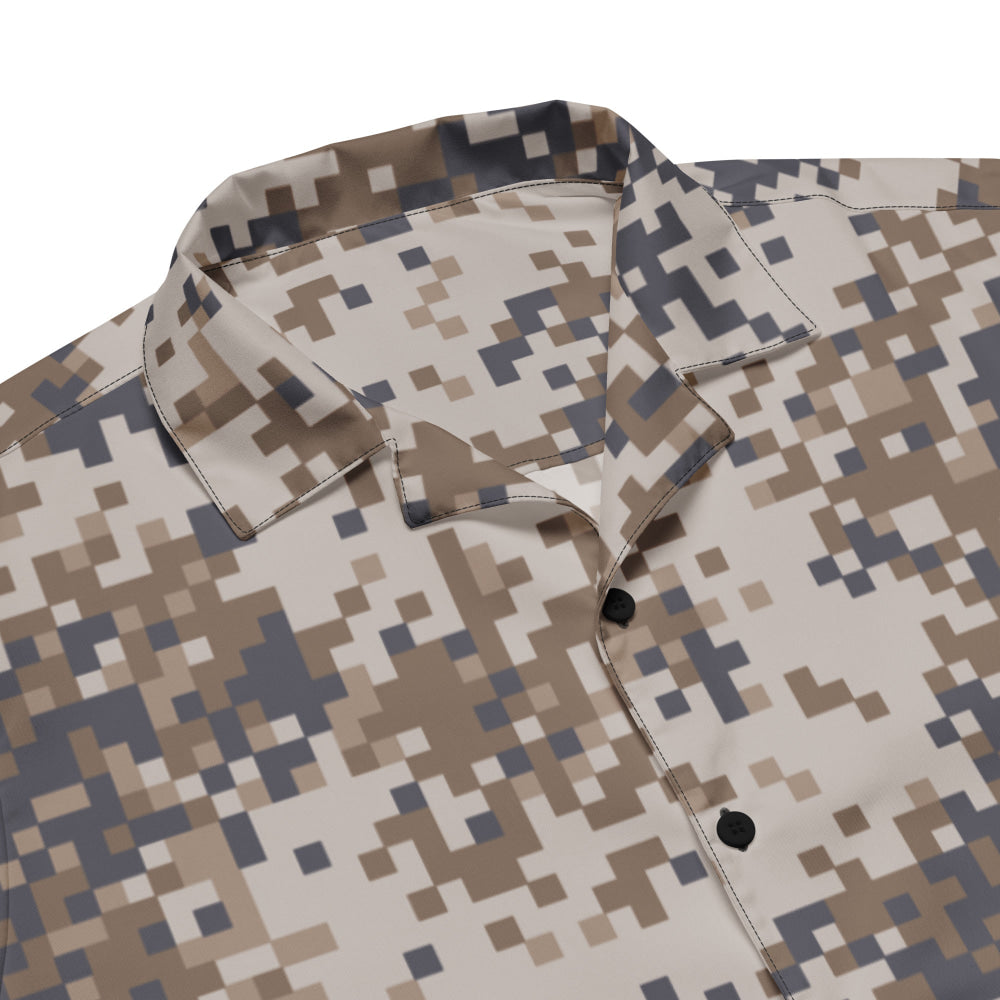 Latvian M07 LATPAT Desert CAMO Unisex button shirt - Button Shirt