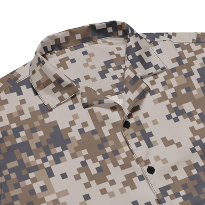 Latvian M07 LATPAT Desert CAMO Unisex button shirt - Button Shirt