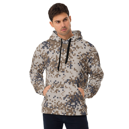 Latvian M07 LATPAT Desert CAMO Unisex Hoodie - 2XS