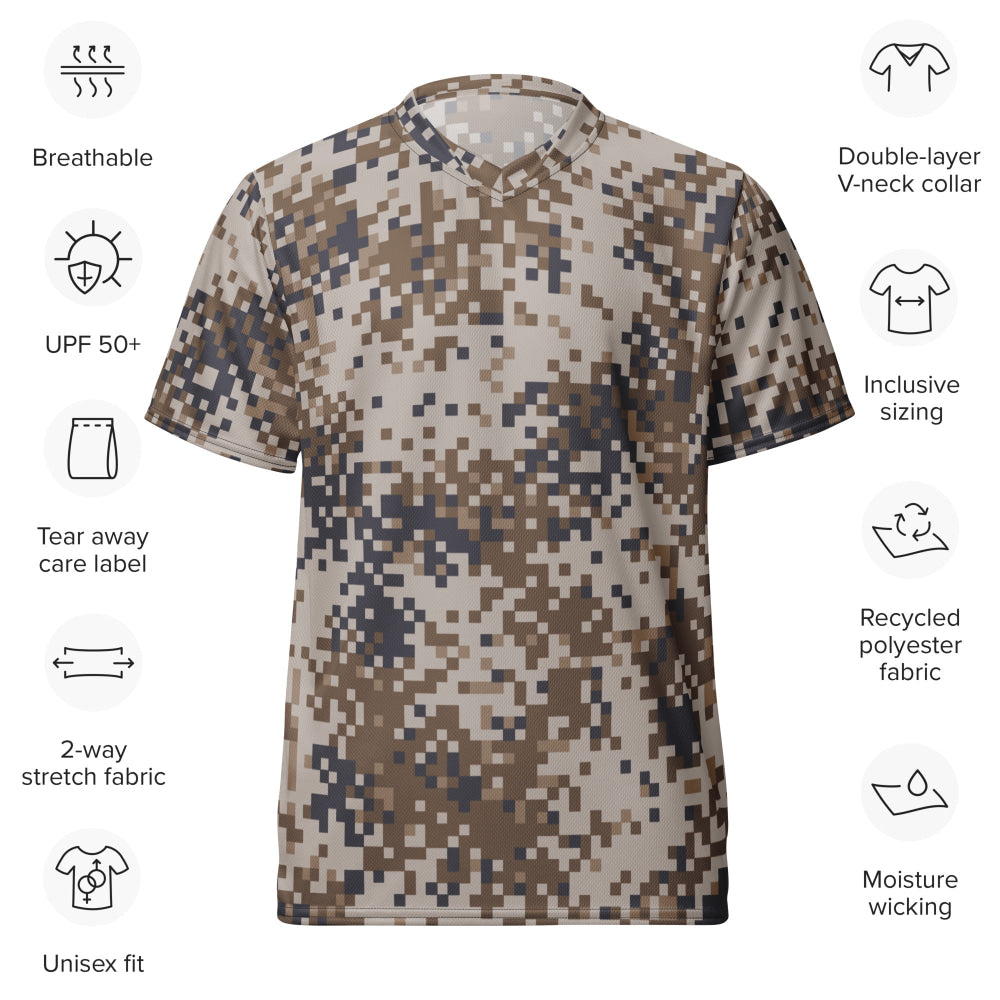 Latvian M07 LATPAT Desert CAMO unisex sports jersey - Unisex Sports Jersey